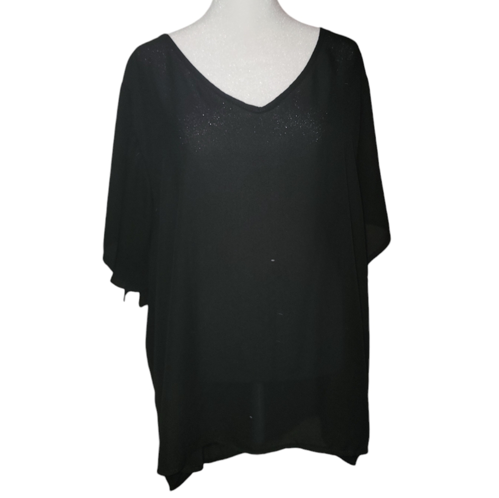 Black women's plus blouse